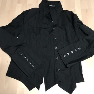 Black Peace Now gothic Lolita button up blouse
